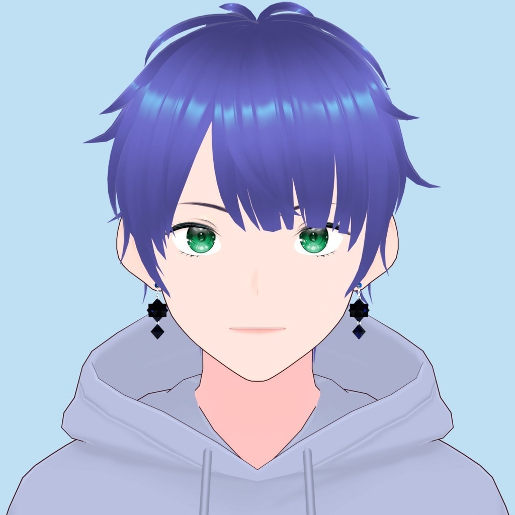 【3Dアバターアクセサリー】ジュエルキューブスタッド