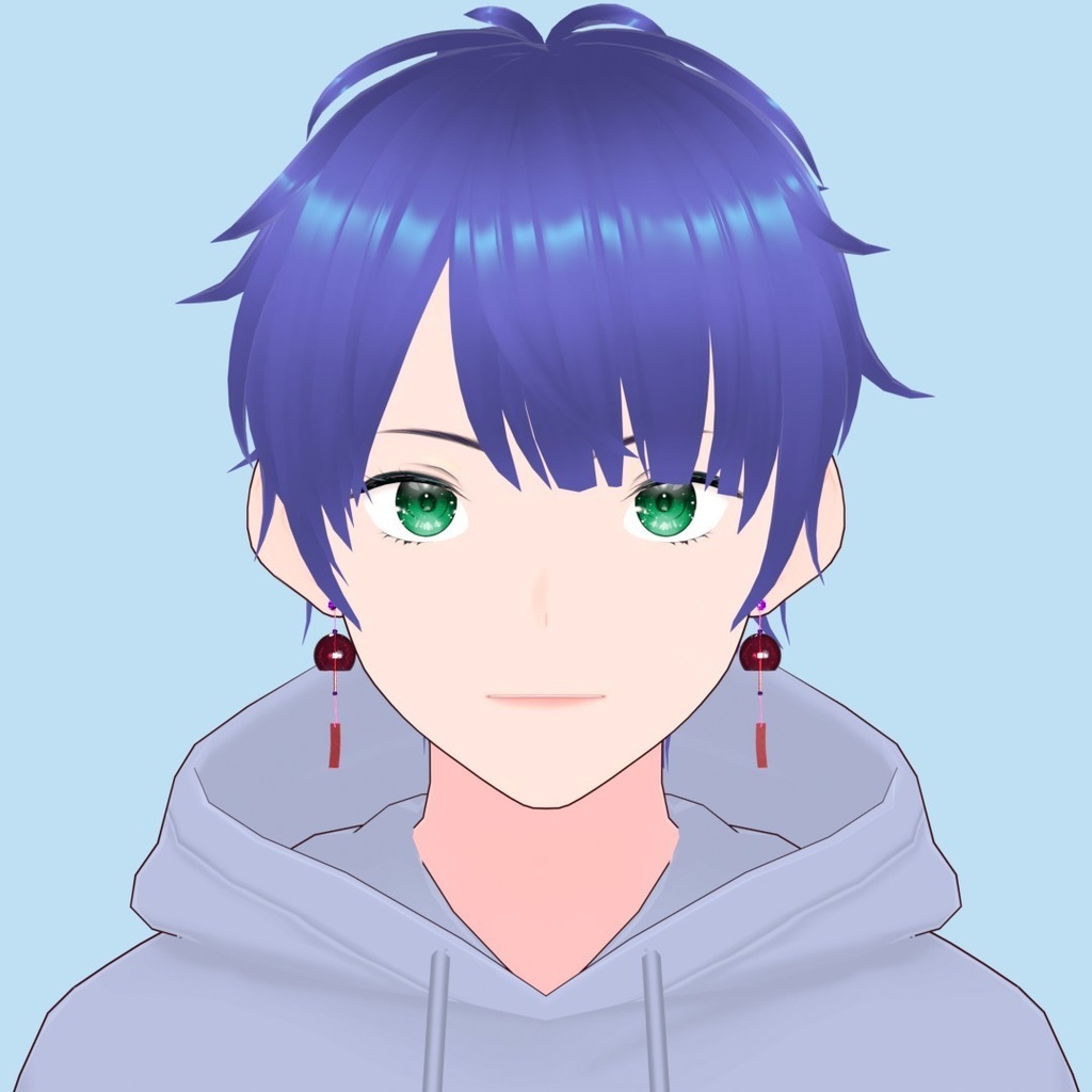 【3Dアバターアクセサリー】涼風ピアス