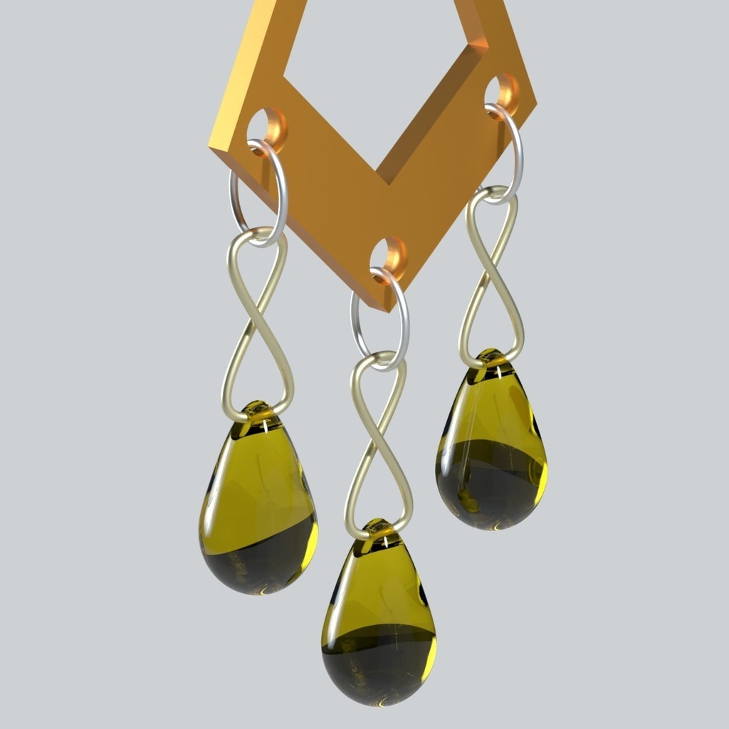 【3Dアバターアクセサリー】ロンバスフロウピアス