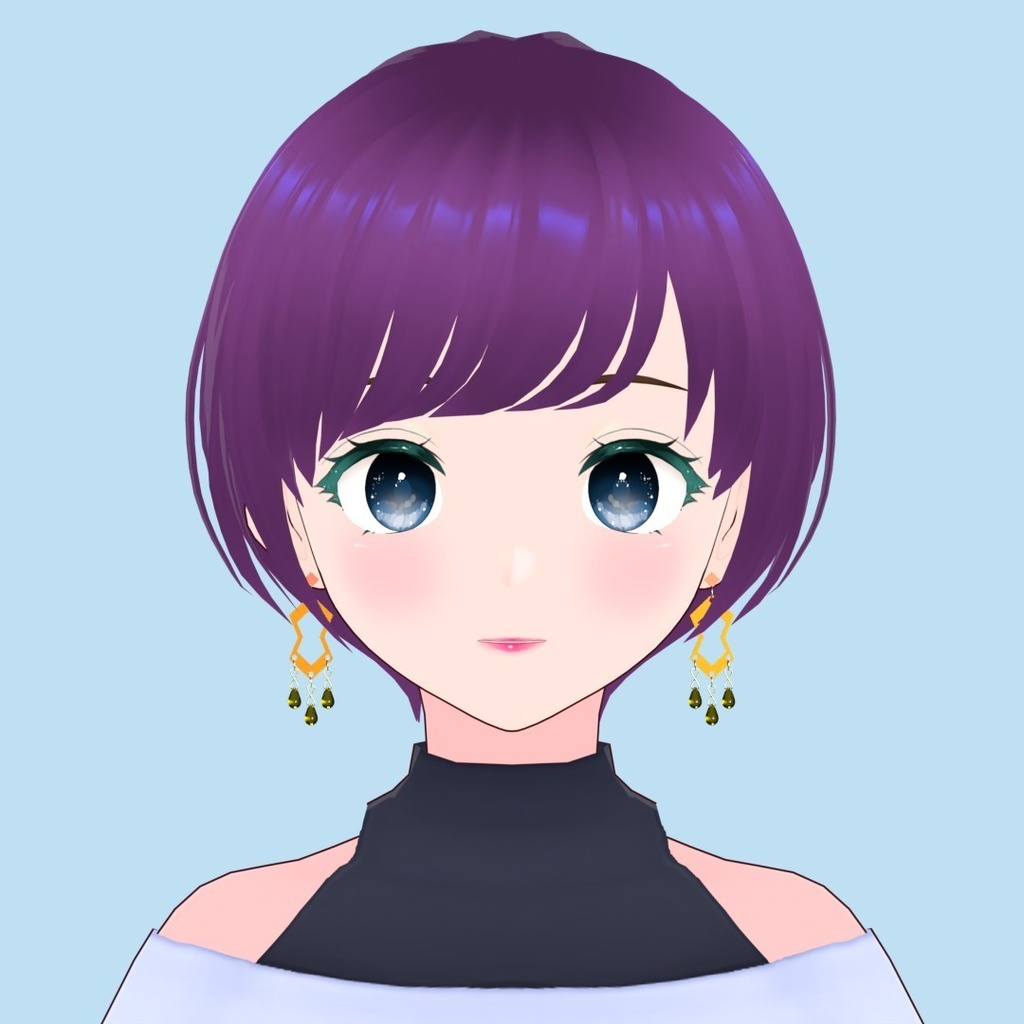 【3Dアバターアクセサリー】ロンバスフロウピアス