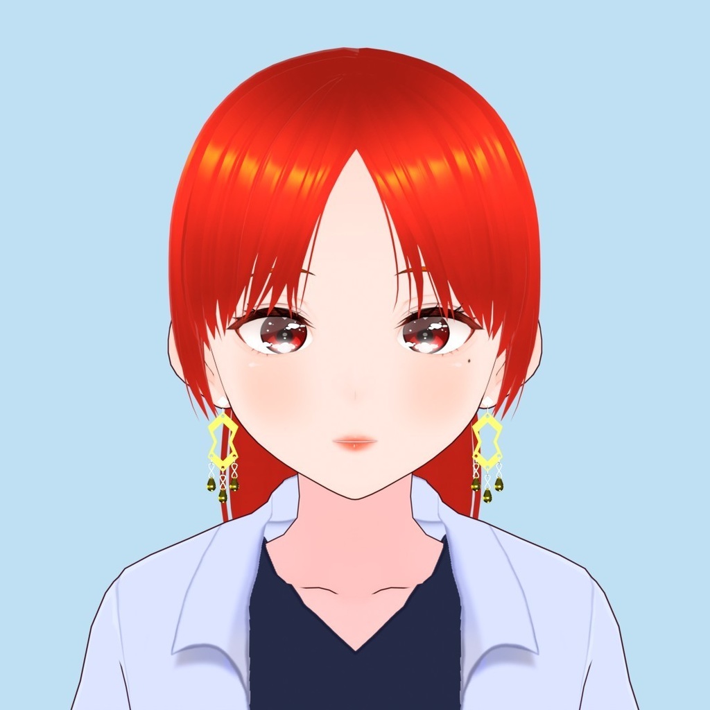 【3Dアバターアクセサリー】ロンバスフロウピアス