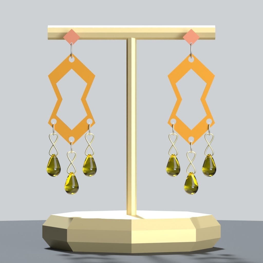 【3Dアバターアクセサリー】ロンバスフロウピアス