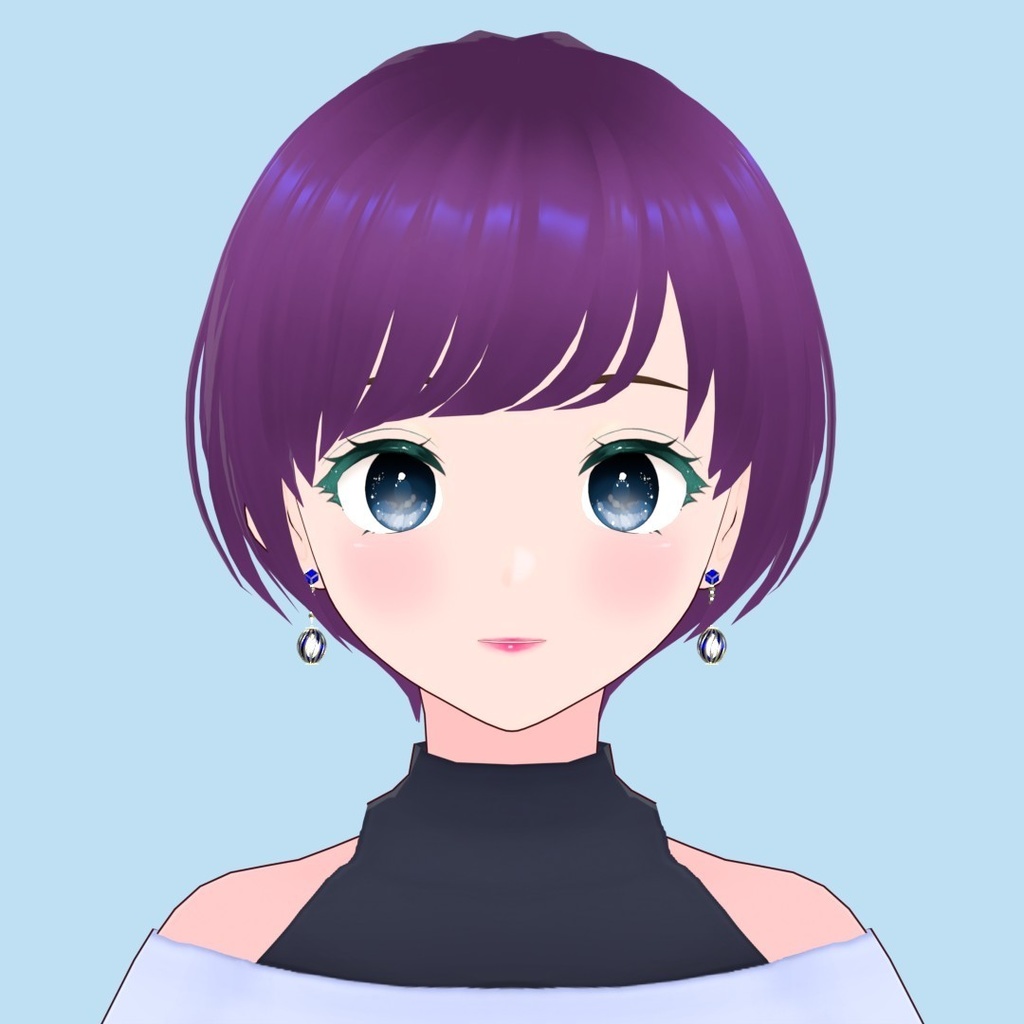 【3Dアバターアクセサリー】アルカキューブピアス