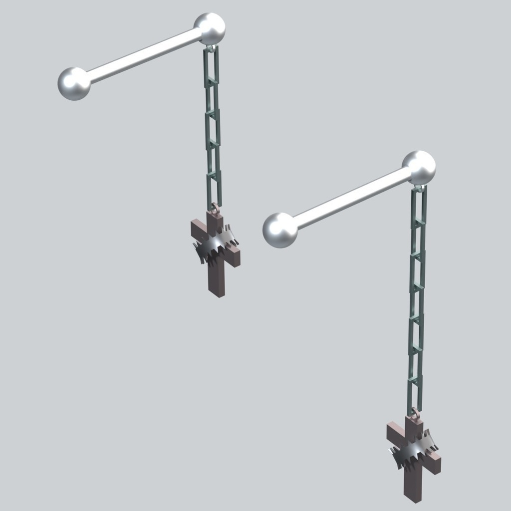 【3Dアバターアクセサリー】クラックスバーベル