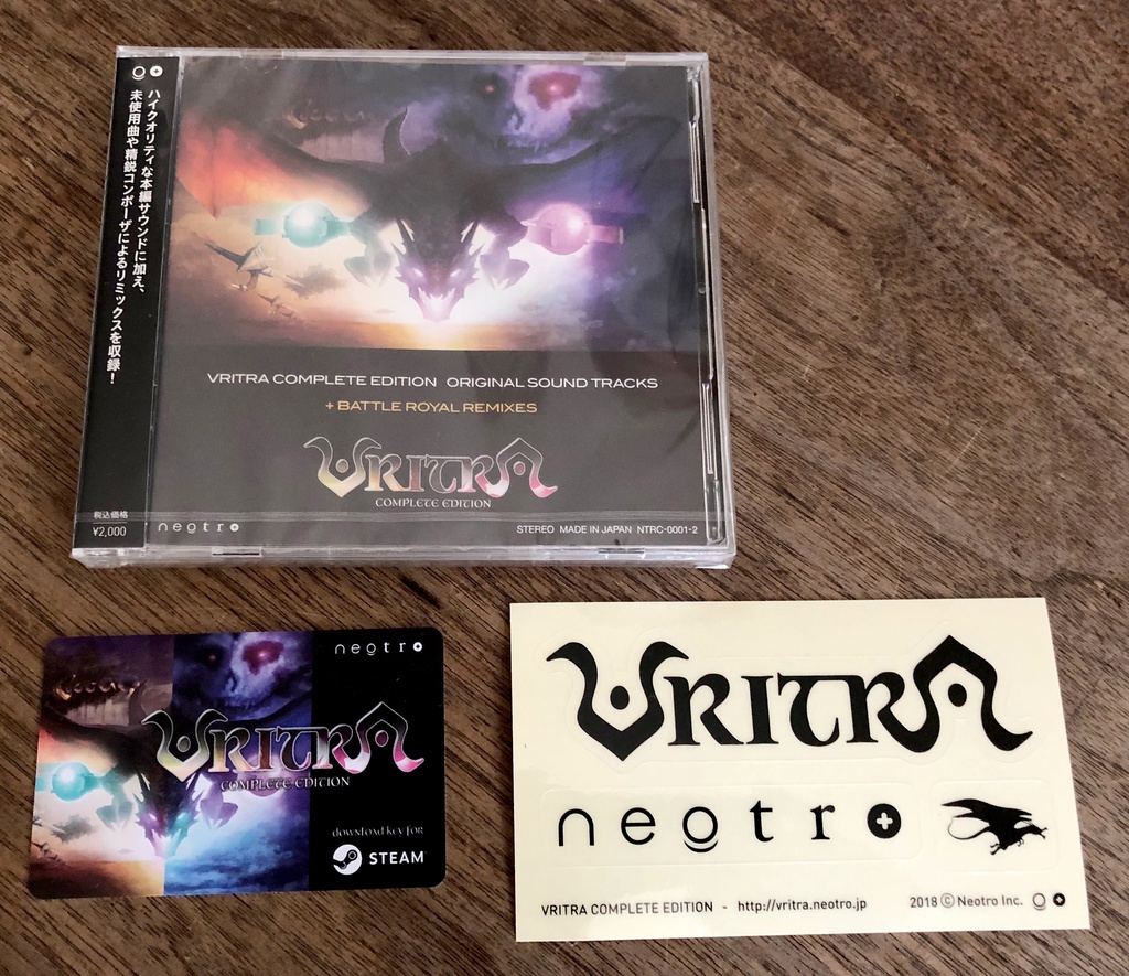 500 Off Vritra Complete Edition ダウンロードカード サントラcdセット ステッカー付 Neotro Inc Booth