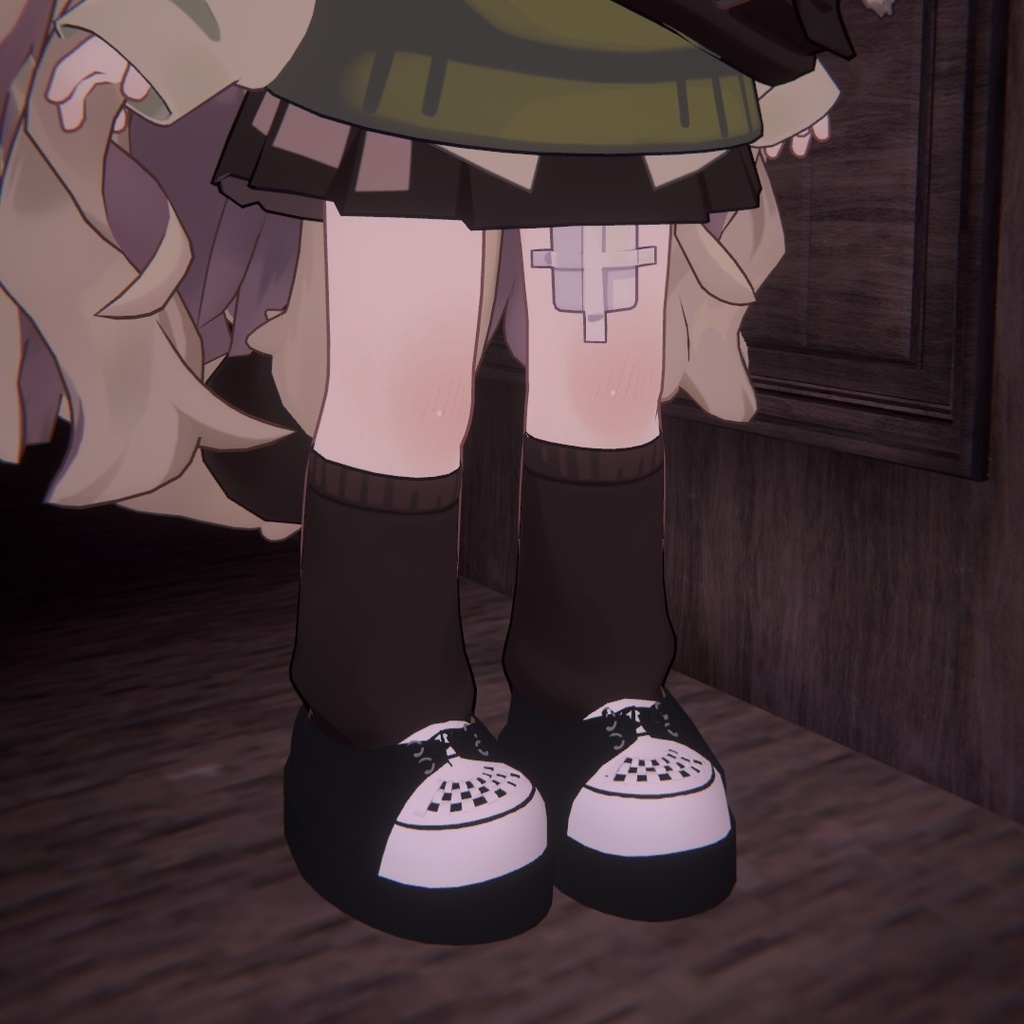 【3D衣装】ラバーソールのお靴【キプフェル対応】