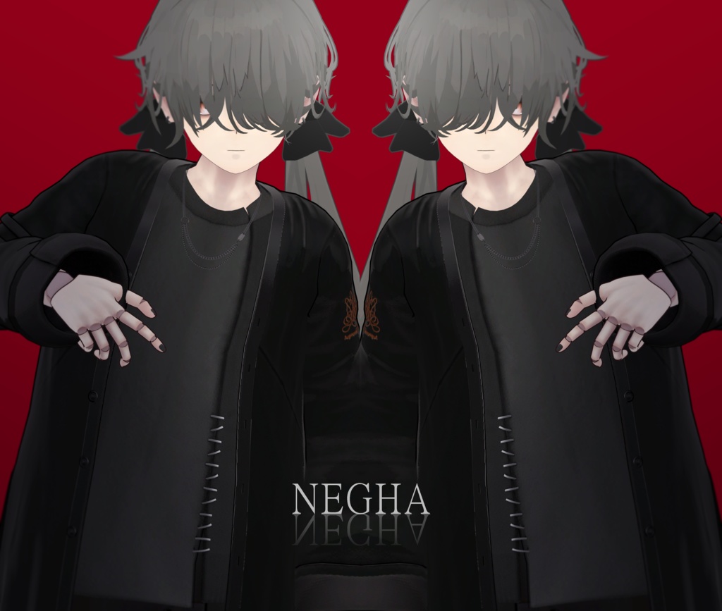 男性用ツインテール