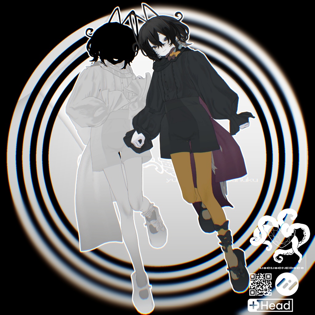 【+Head】ゆらゆら夢遊服 / VRC想定3D衣装