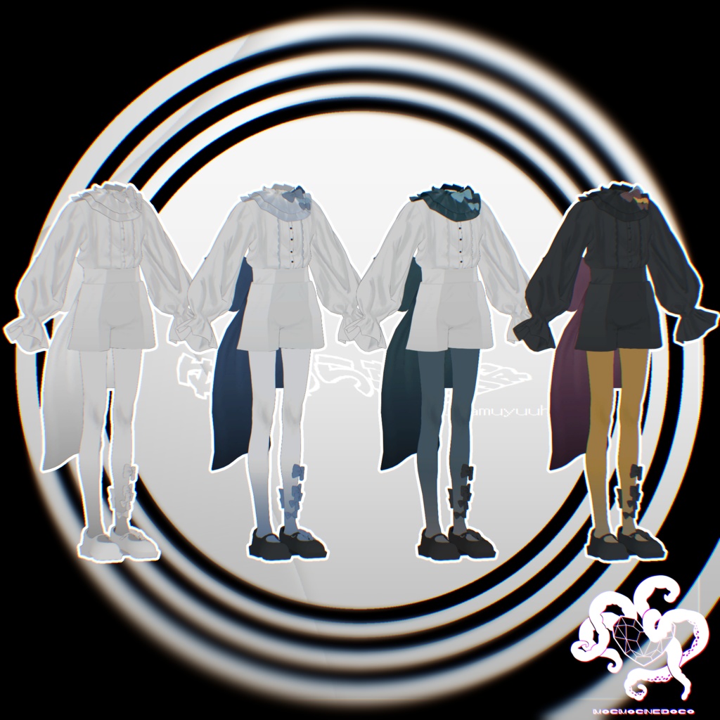 【+Head】ゆらゆら夢遊服 / VRC想定3D衣装