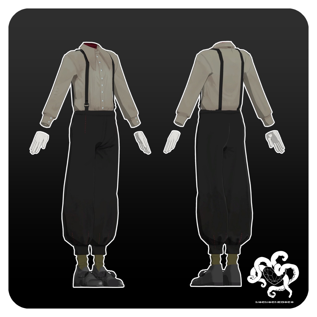 町中探索服 / VRC想定3D衣装 Ver2.0