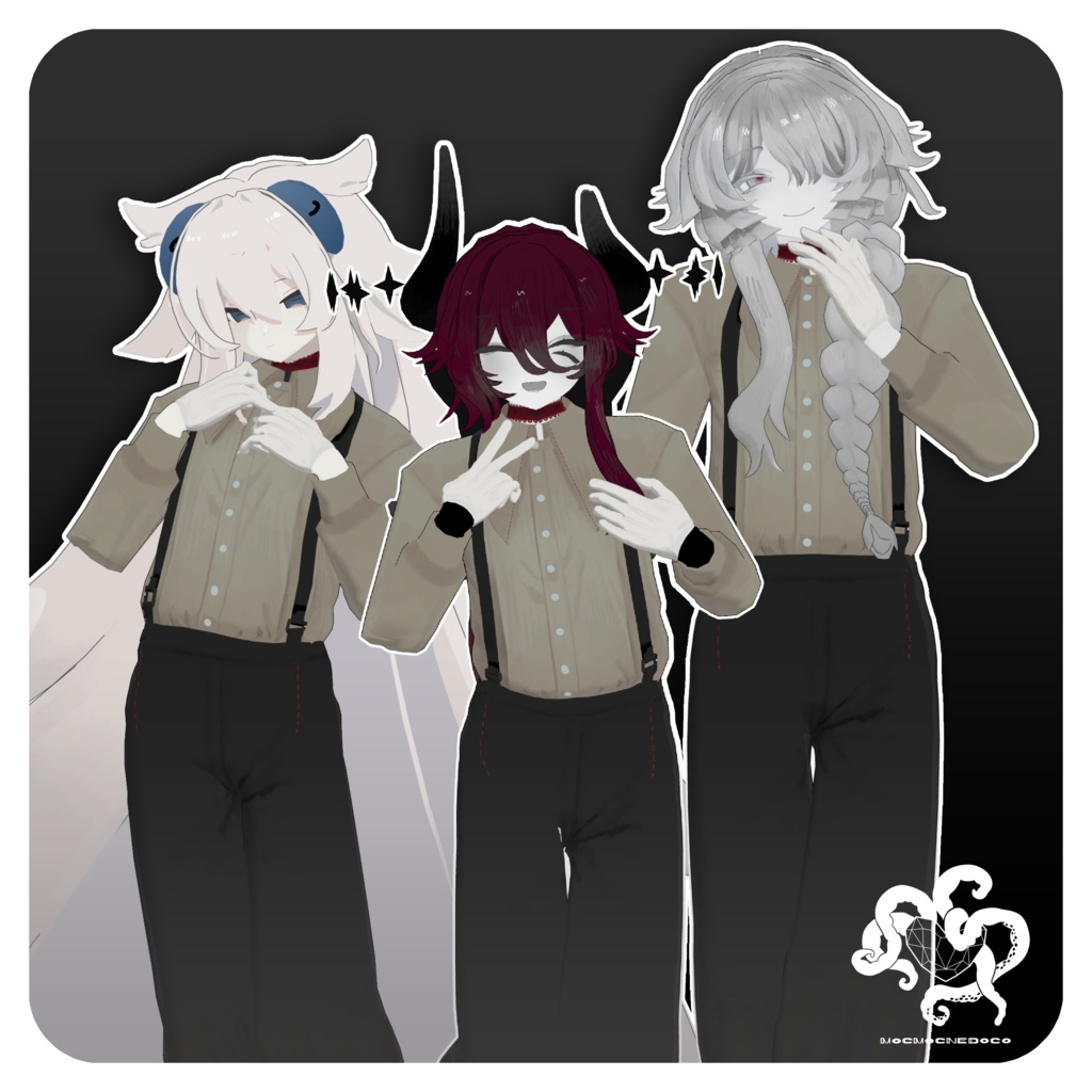 町中探索服 / VRC想定3D衣装 Ver2.0