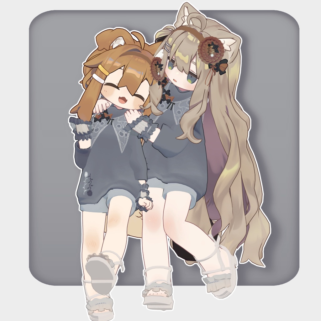 【VRChat想定服飾モデル】ぽぽニット - 7アバター対応