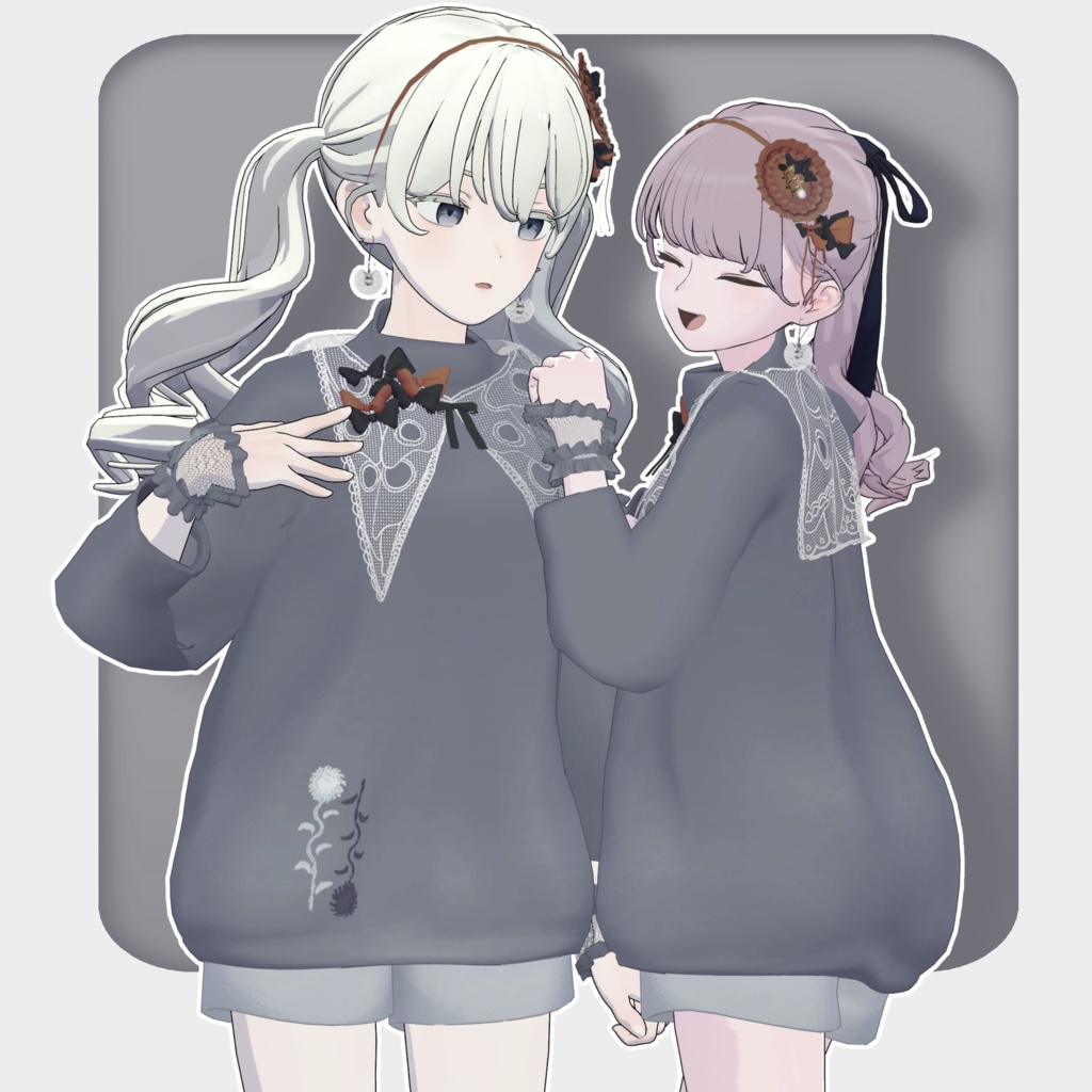 【VRChat想定服飾モデル】ぽぽニット - 7アバター対応