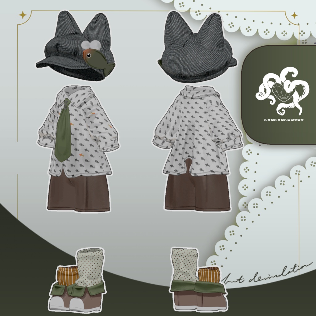 すいすい春服|VRChat想定3D衣装