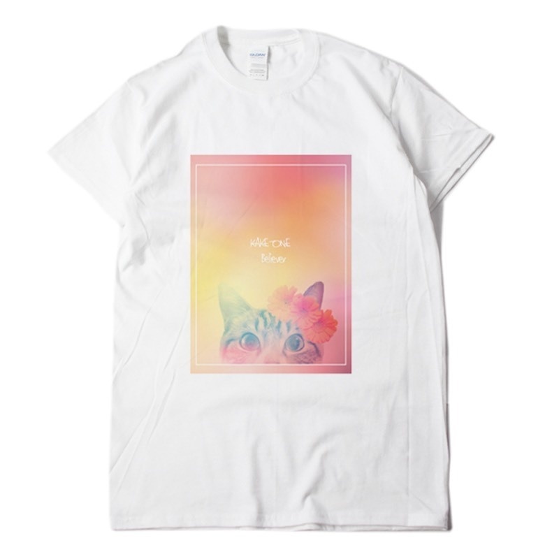 カケリ猫T-shirt ~BELIEVER~【White】