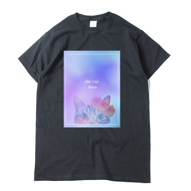 カケリ猫T-shirt ~BELIEVER~【Black】