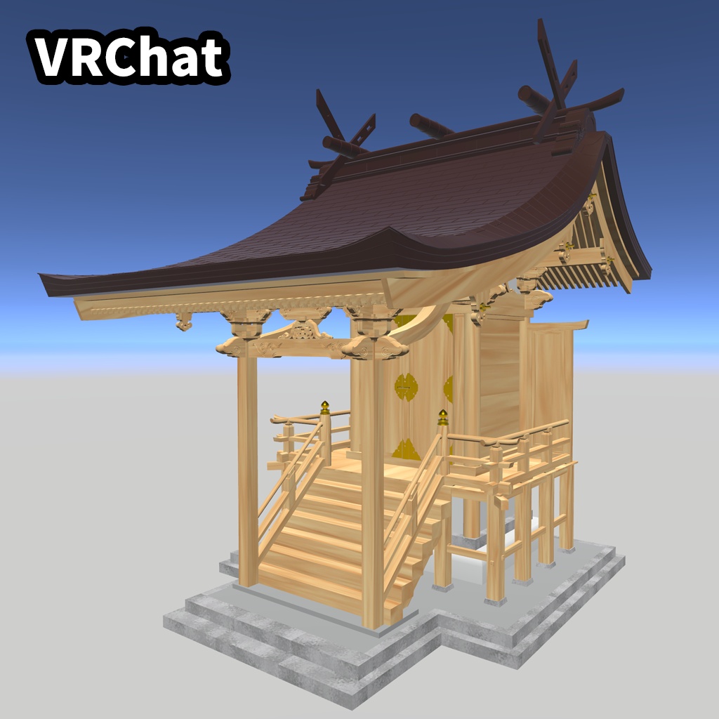 【無料】神社(本殿)