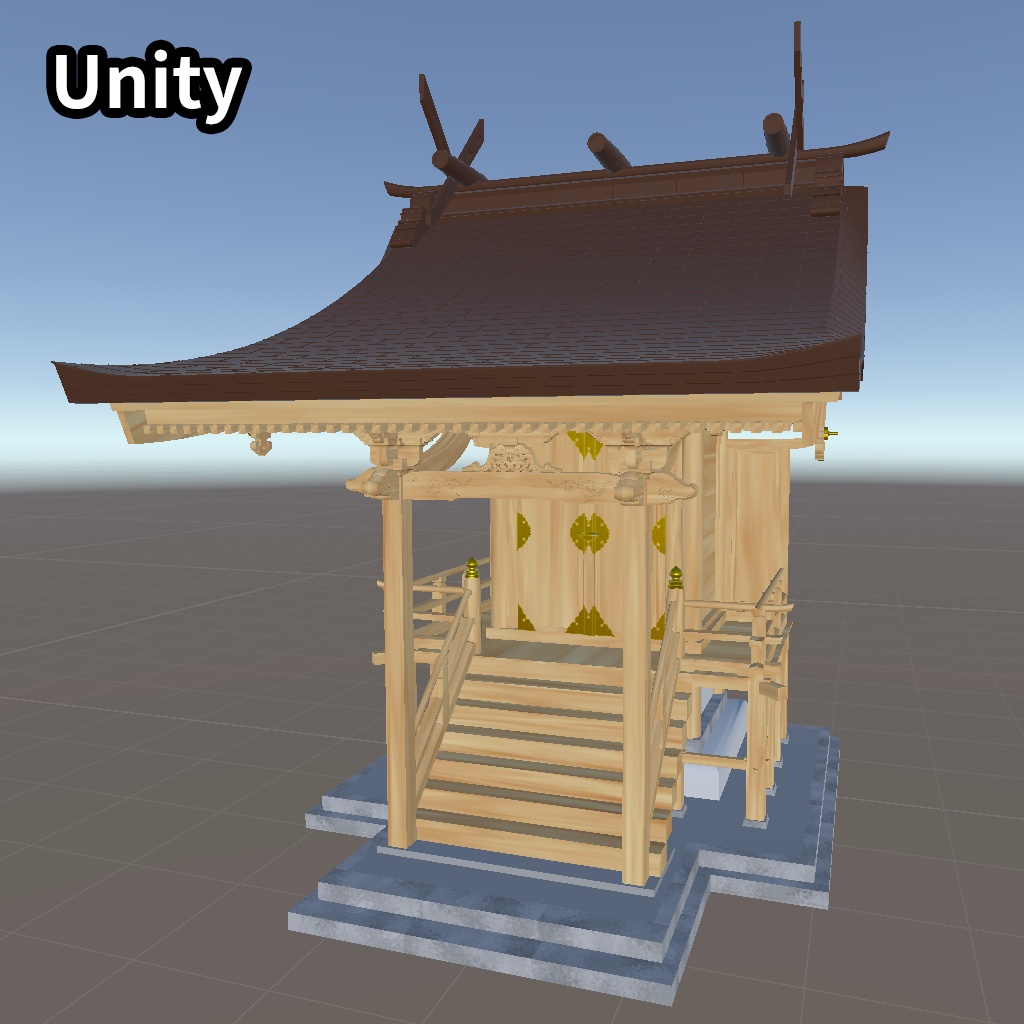 【無料】神社(本殿)