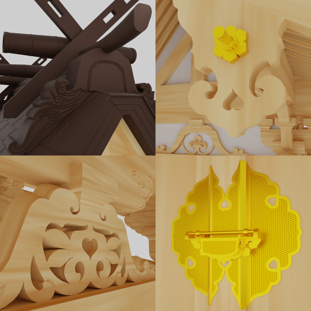 【無料】神社(本殿)