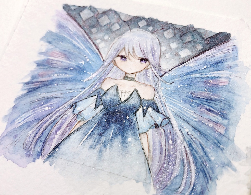 【ミニ原画】羽のミニ原画4点