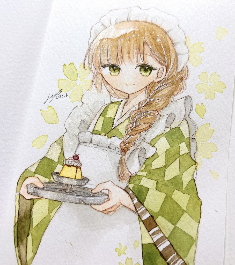 和服ドローイング3点