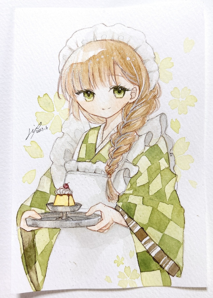 和服ドローイング3点