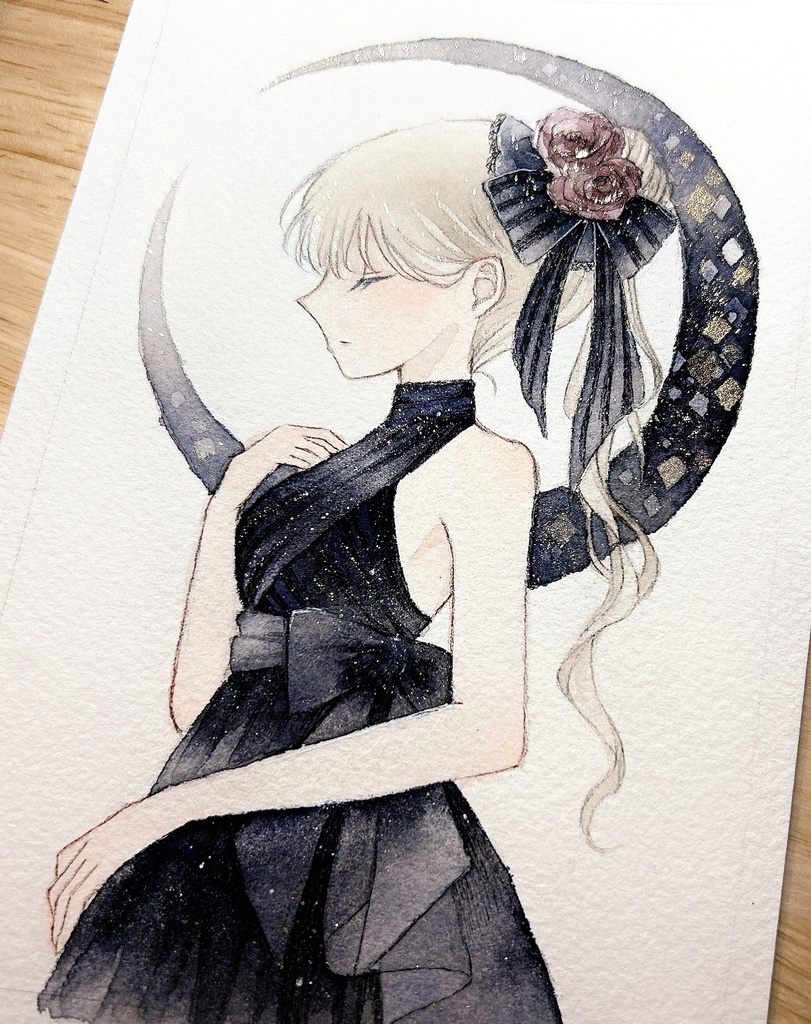 【新作】黒いドレスの女性「Layla」「Emma」