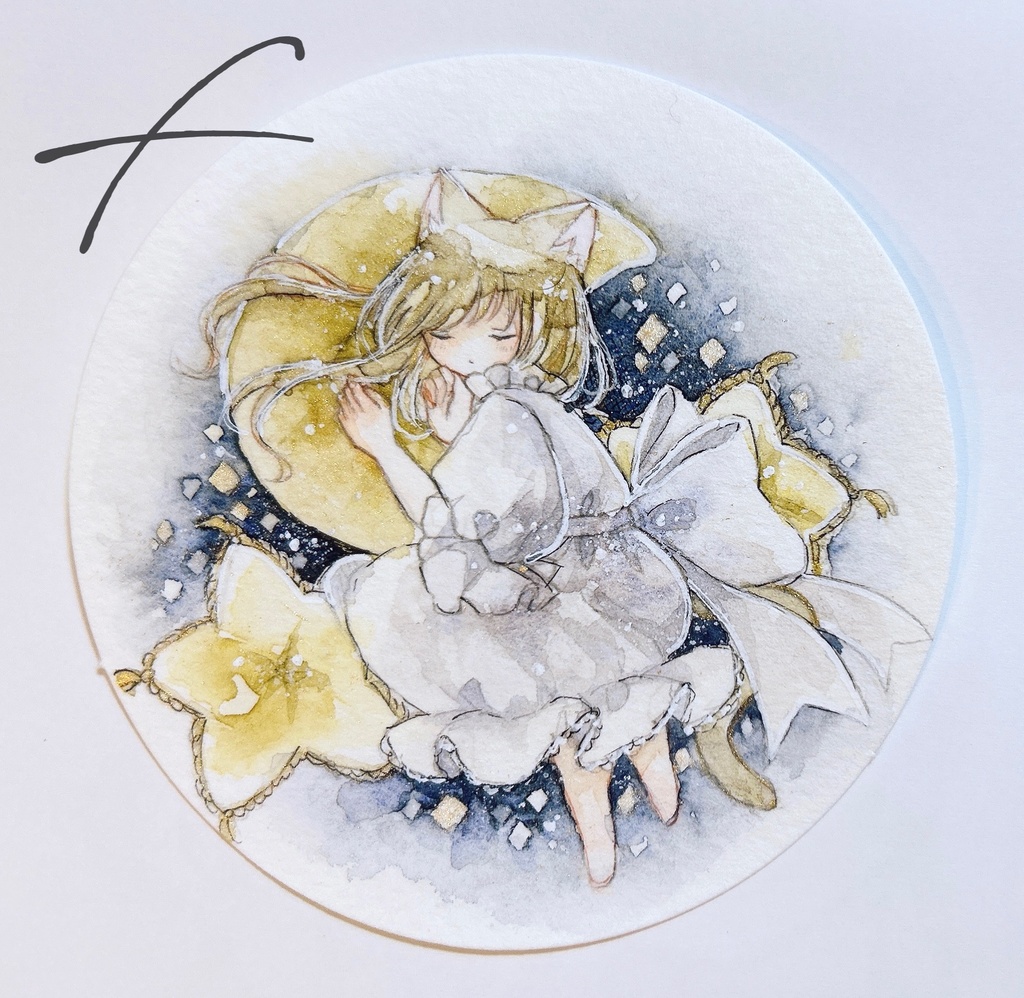 【新作】猫フレーム原画 7点