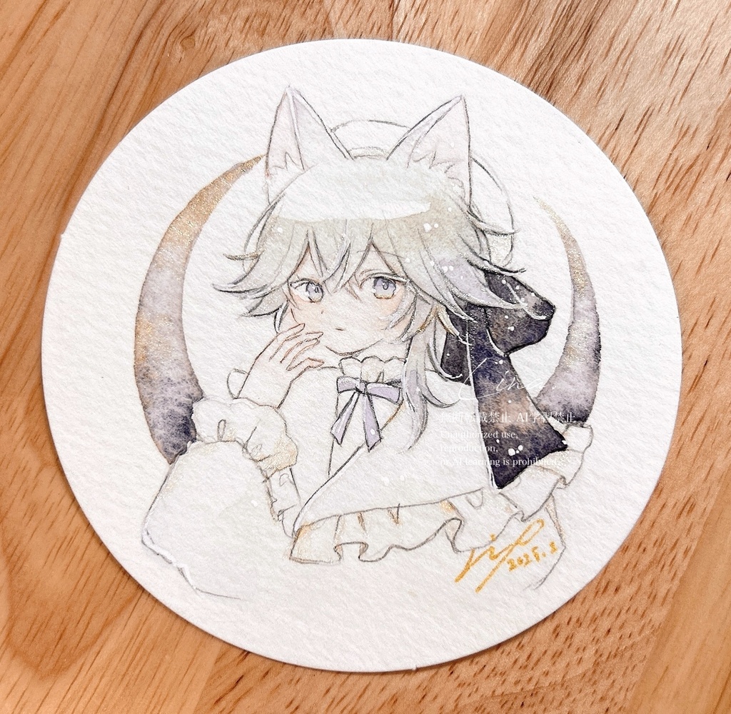 【新作】猫フレーム原画 ラグドール