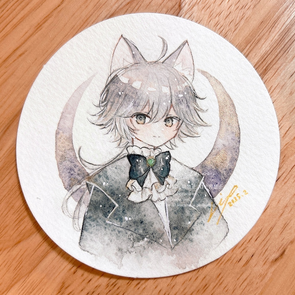 【新作】猫フレーム原画 ラグドール