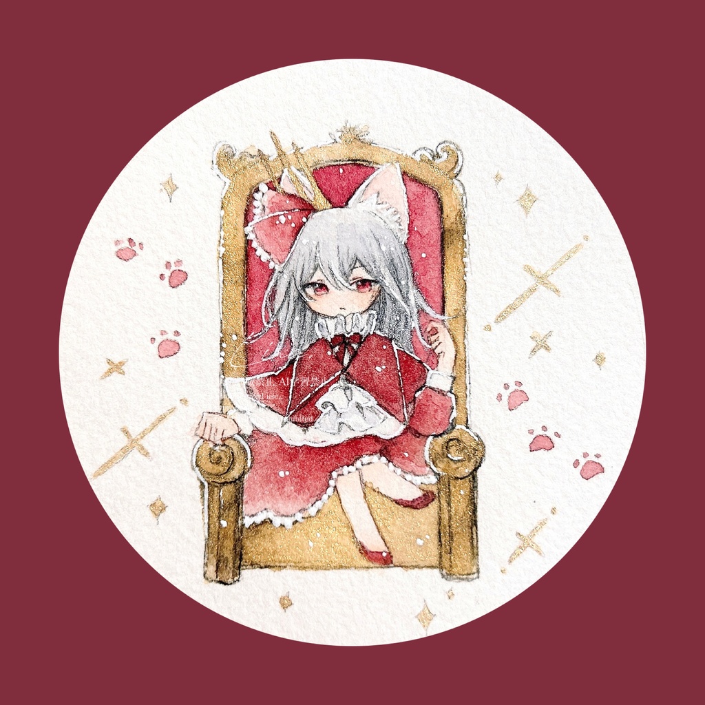 【新作】女王猫イラスト