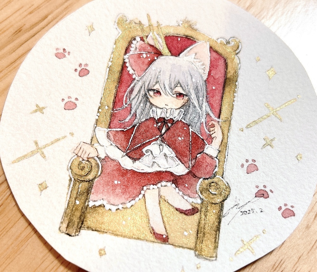 【新作】女王猫イラスト