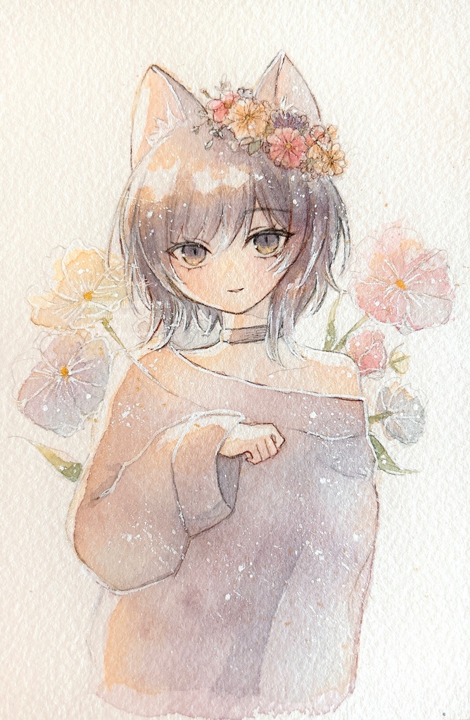 【新作】花と動物のフレームレス作品 4種