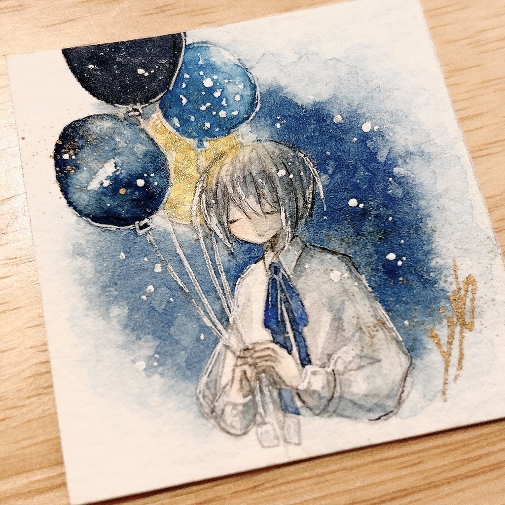 【旧作品リメイク/2026.7.12】ミニ原画4点
