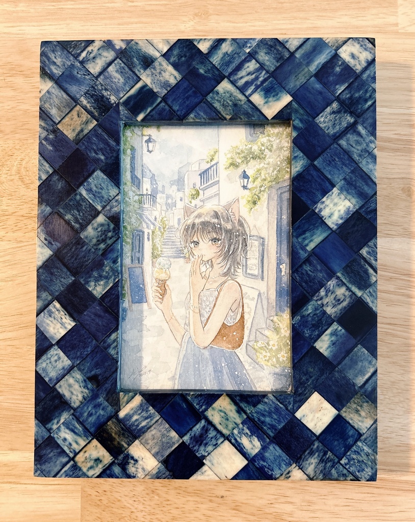 額装作品『じぶん休暇』
