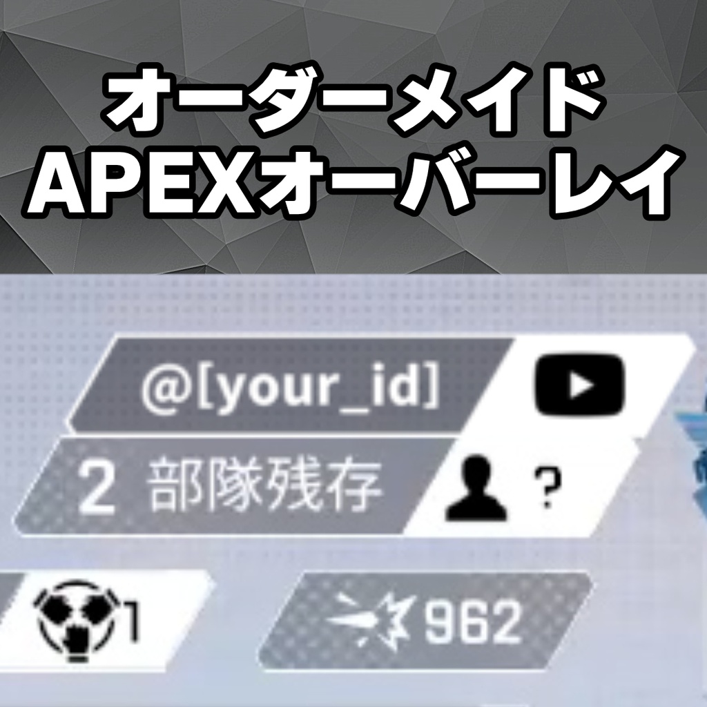 【オーダーメイド】APEXデザインオーバーレイ