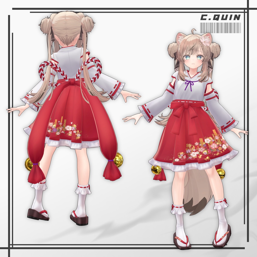 巫女風コーデセット Verマヌカ