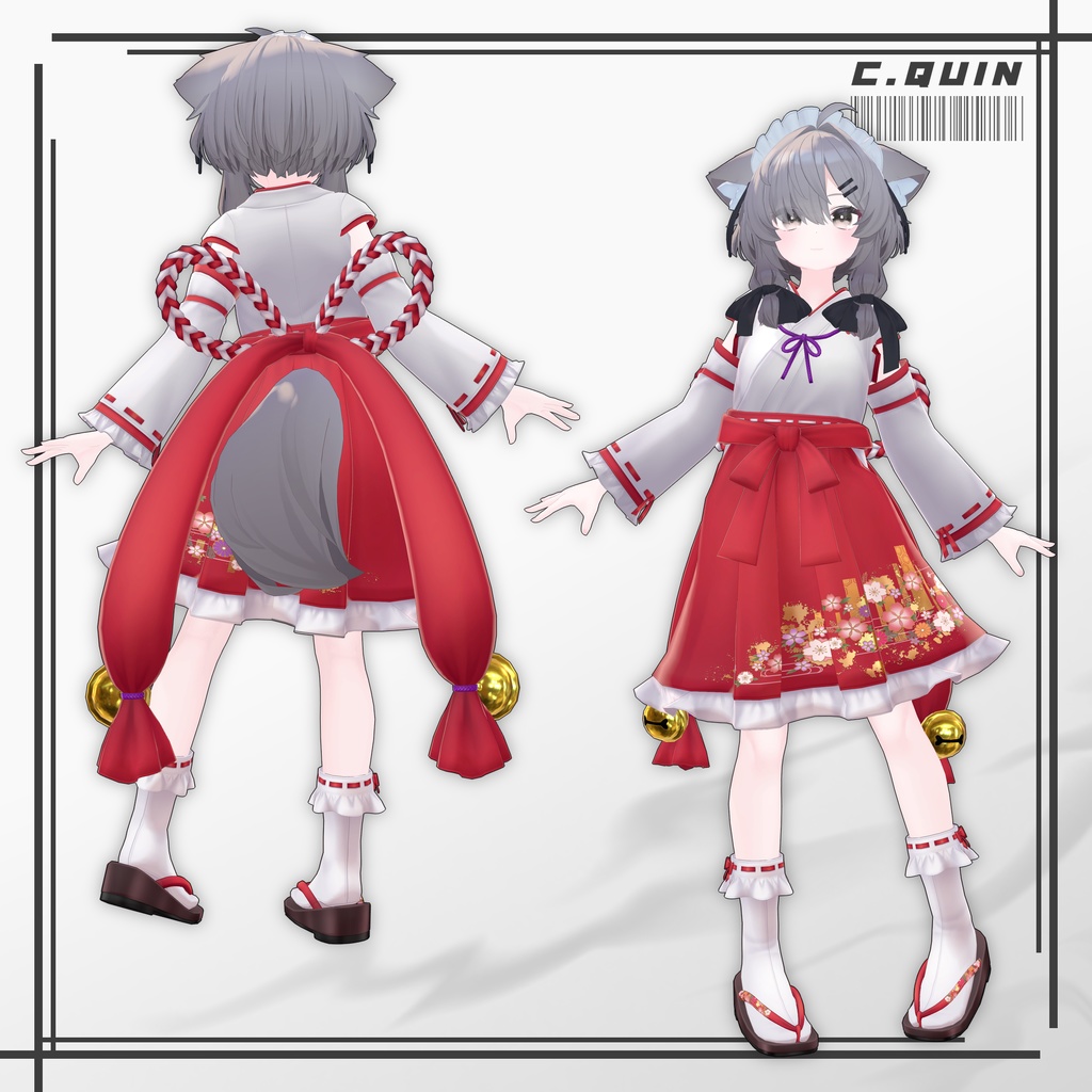 巫女風コーデセット Ver真冬