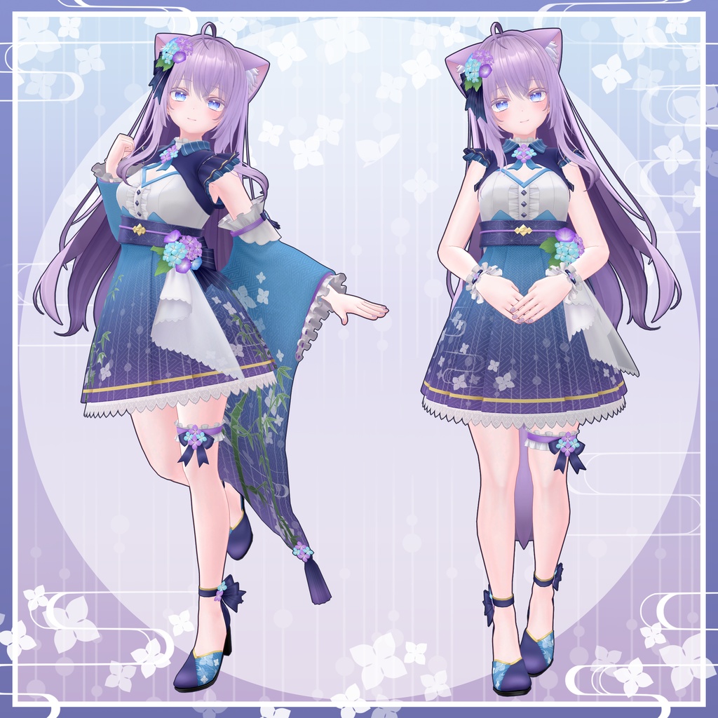 和装ドレス-雨花雅-【5アバター対応】