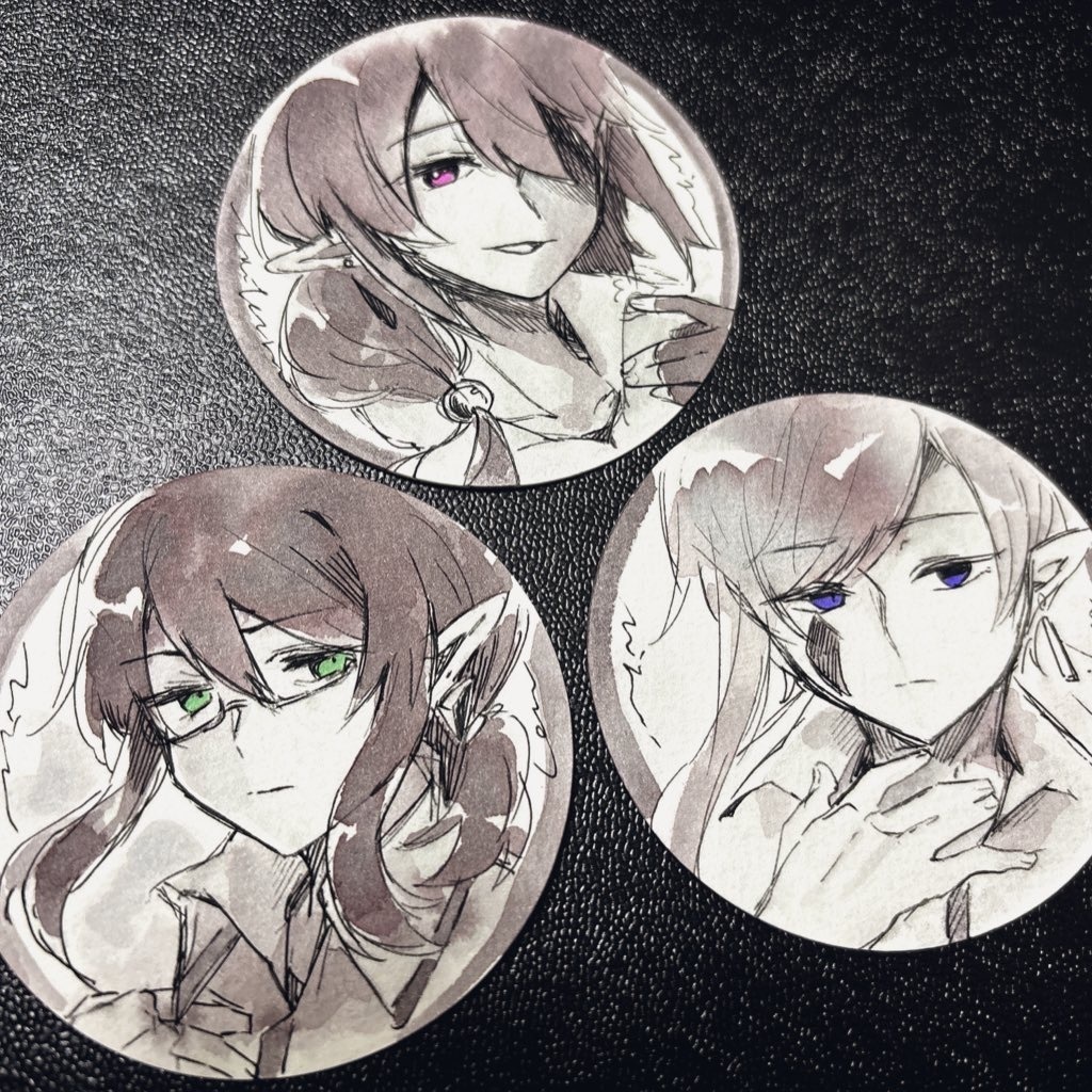 【ドローイング原画】霧雨のインク