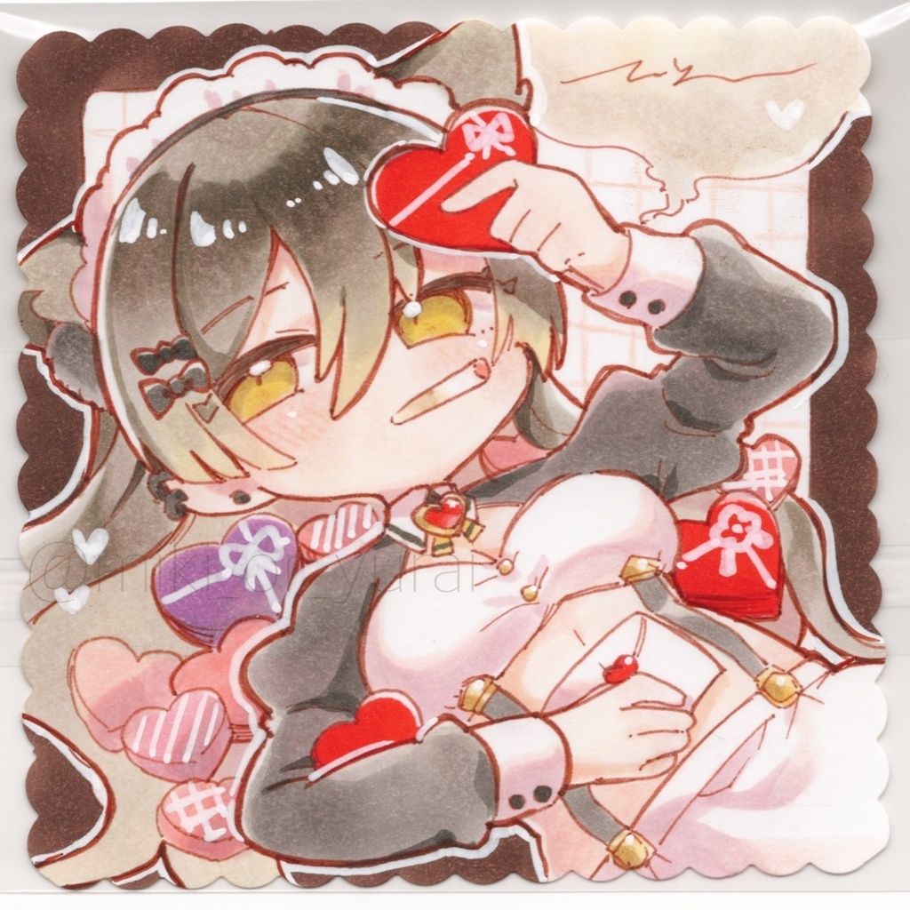 【原画】バレンタインダウナーちゃん