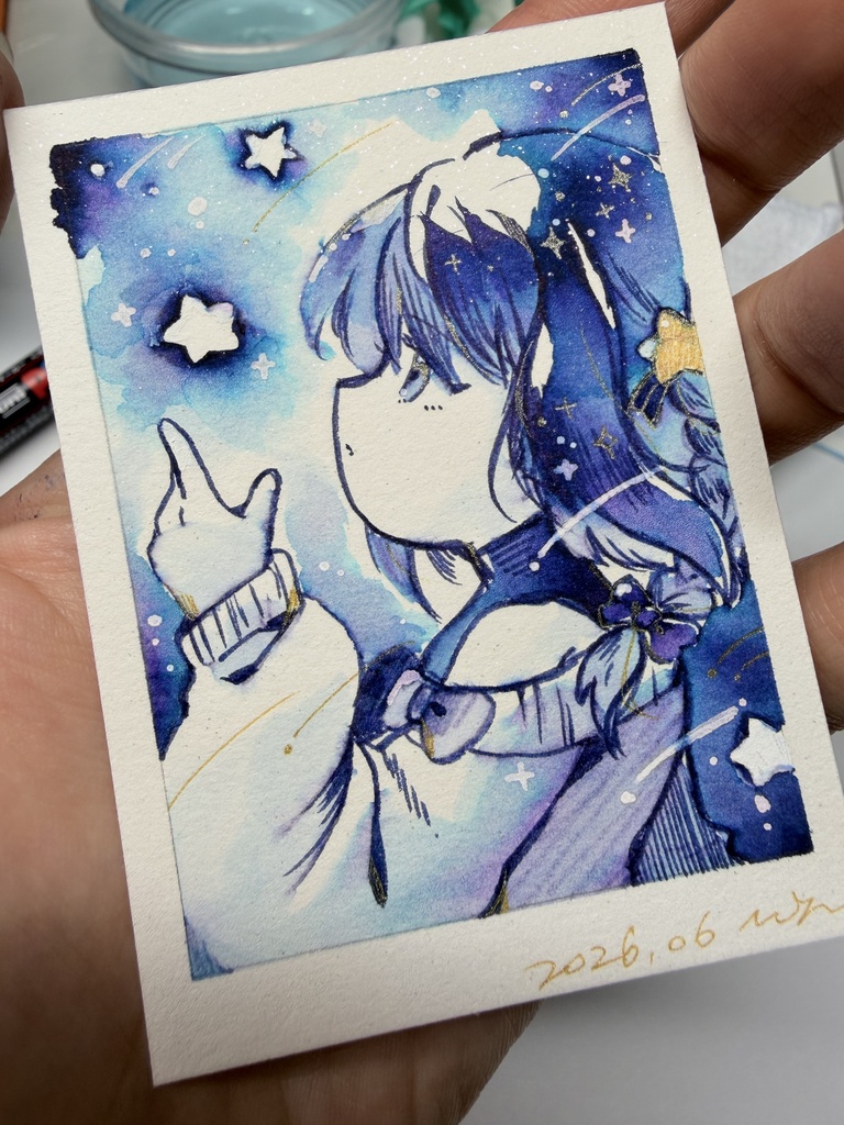 【ドローイング原画】ミッドナイトブルー3種