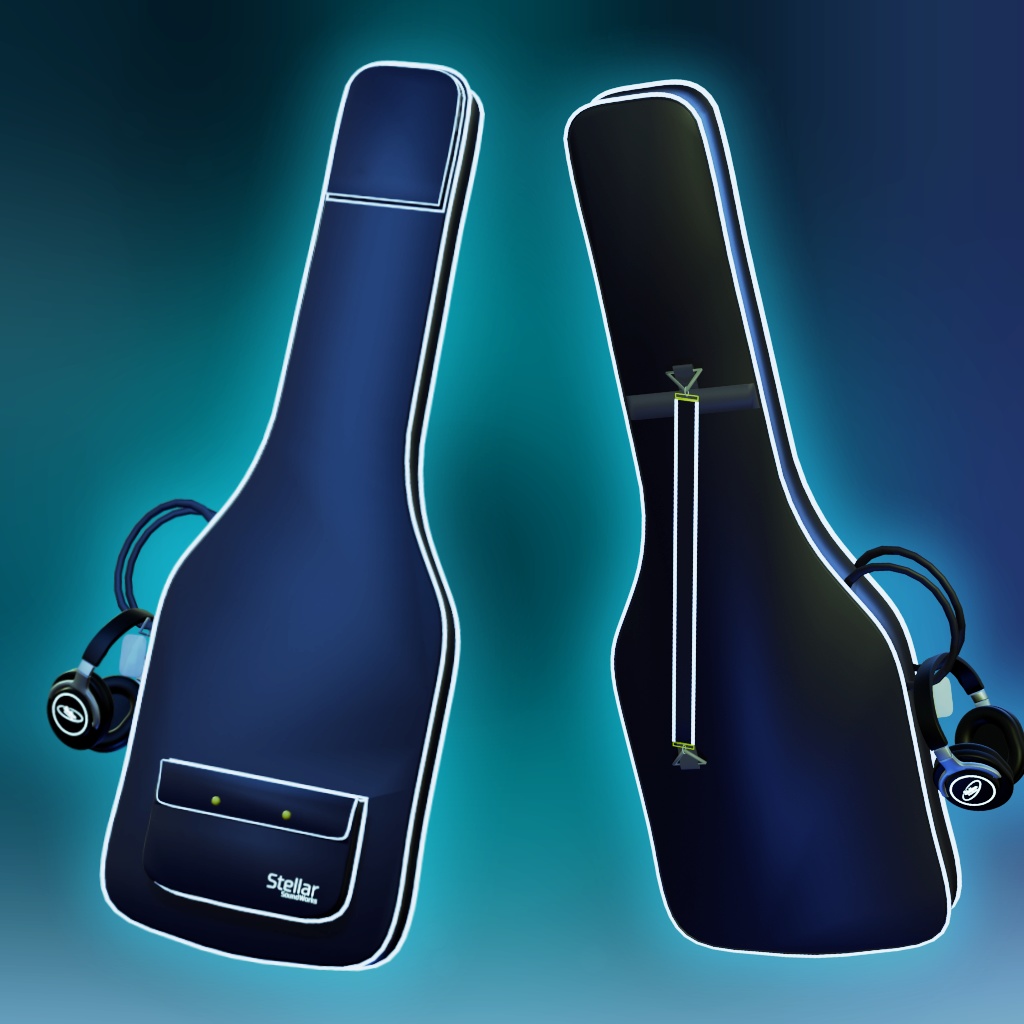 【無料】ケース&ヘッドホン ベーシスト風改変セット【VRChat向け】