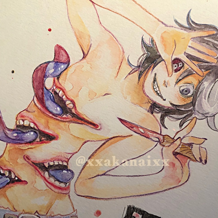 きずくち君【水彩原画】