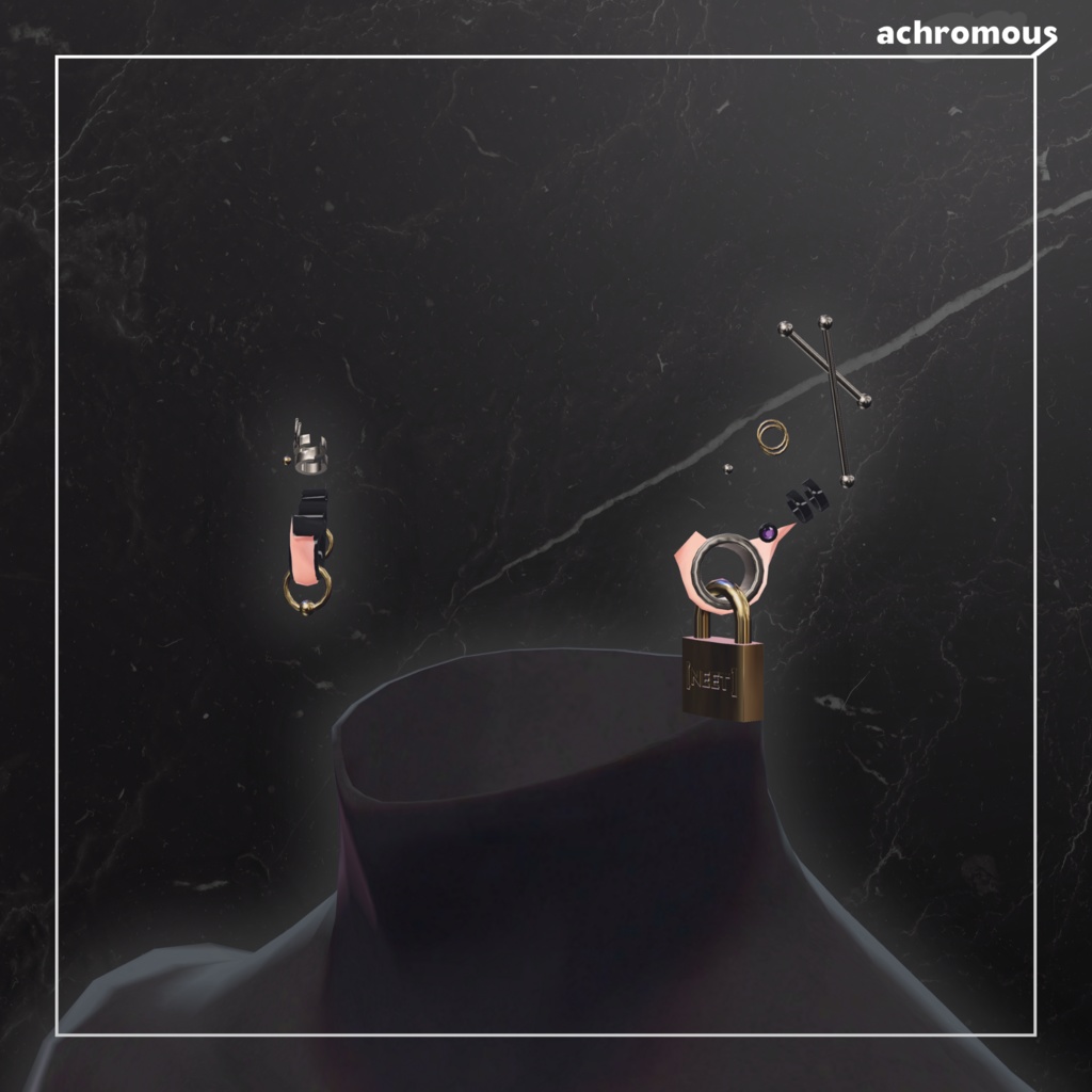 拡張ホールピアス(耳たぶ付属)【8アバター対応】