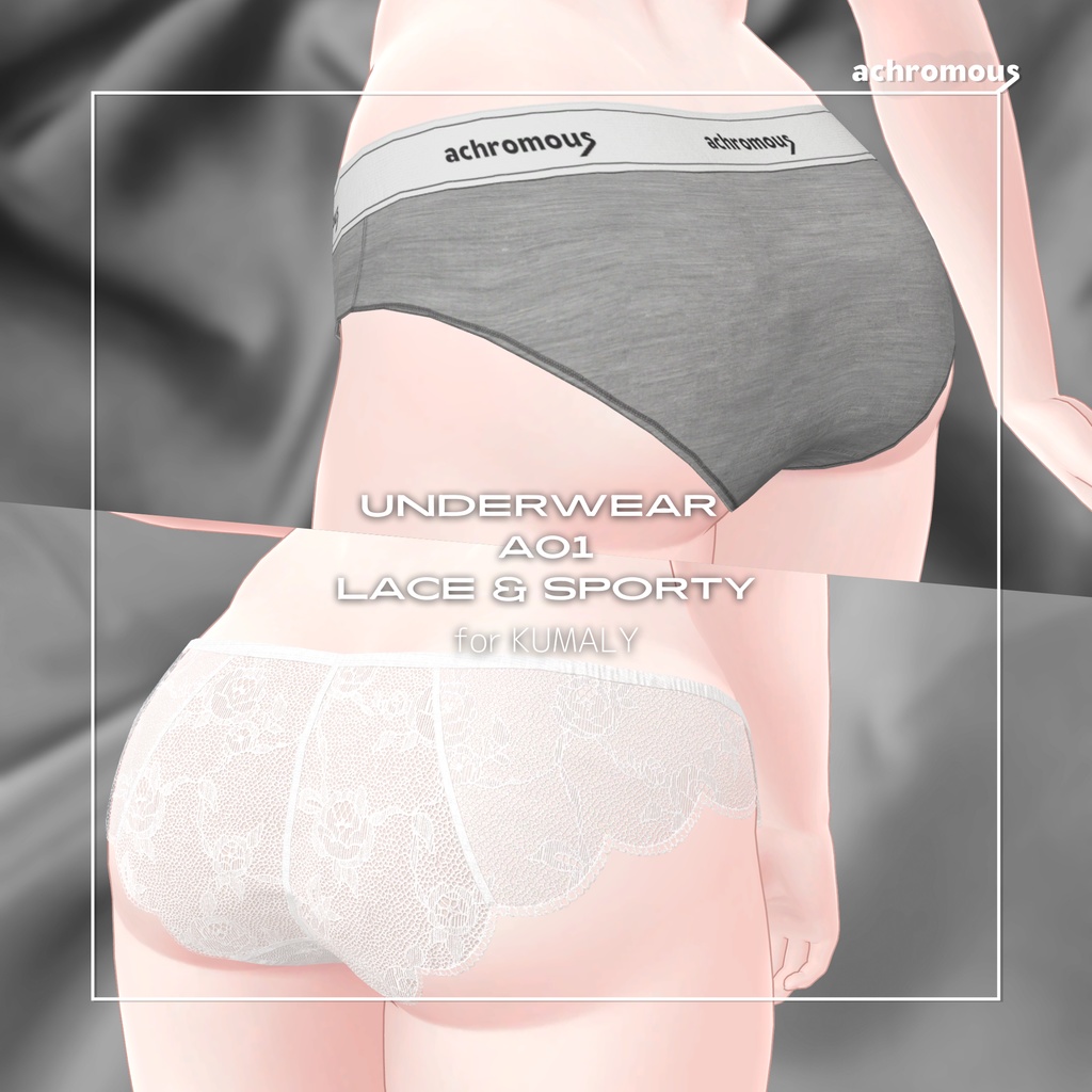 【クマリ対応】【販売開始セール】「露出度控えめレース&スポーティショーツ」 UnderwearA01