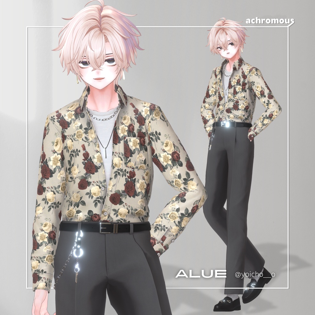 レギュラーフィット柄シャツコーデ【6アバター対応予定】- 26SS Regular Fit Patterned Shirt -