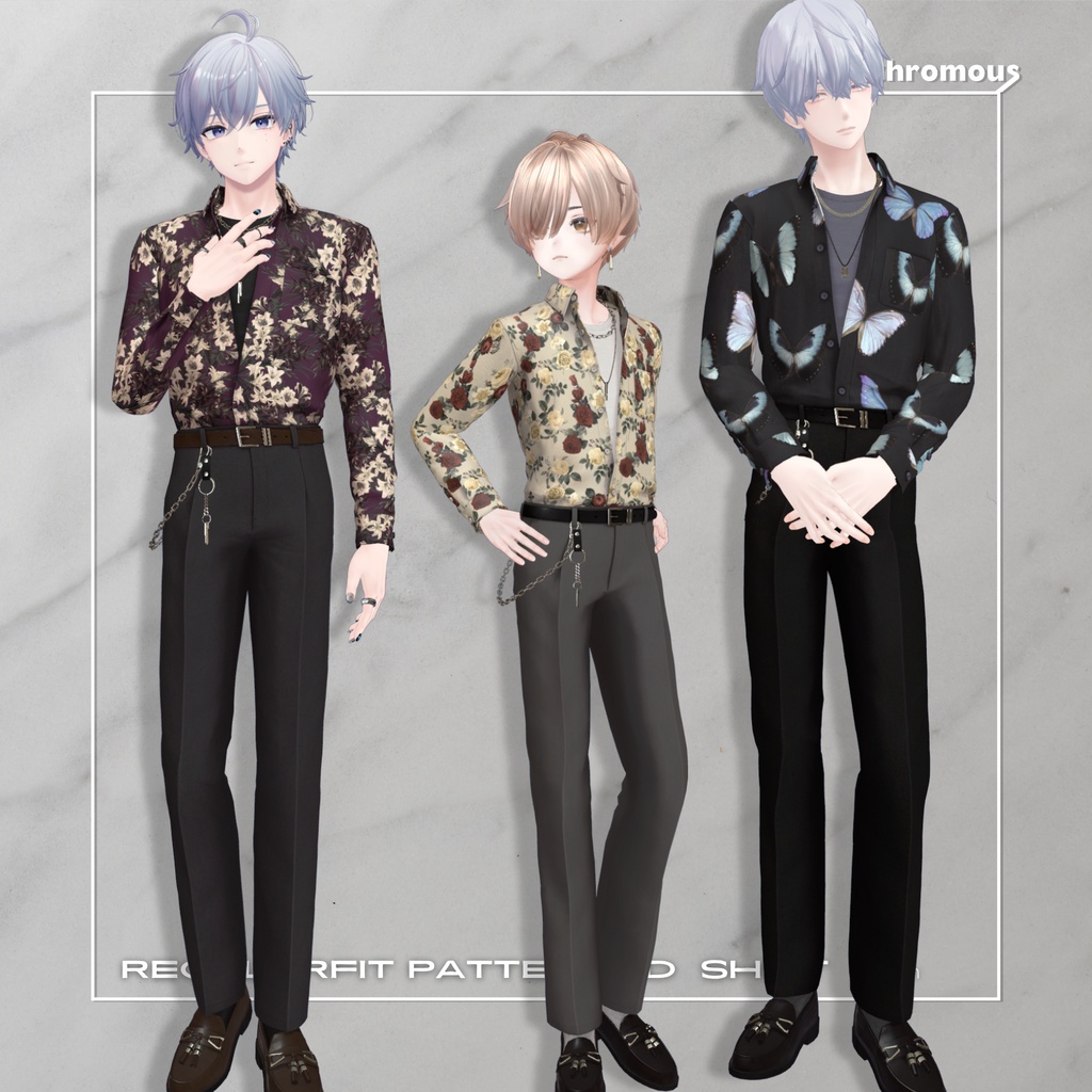 レギュラーフィット柄シャツコーデ【6アバター対応予定】- 26SS Regular Fit Patterned Shirt -