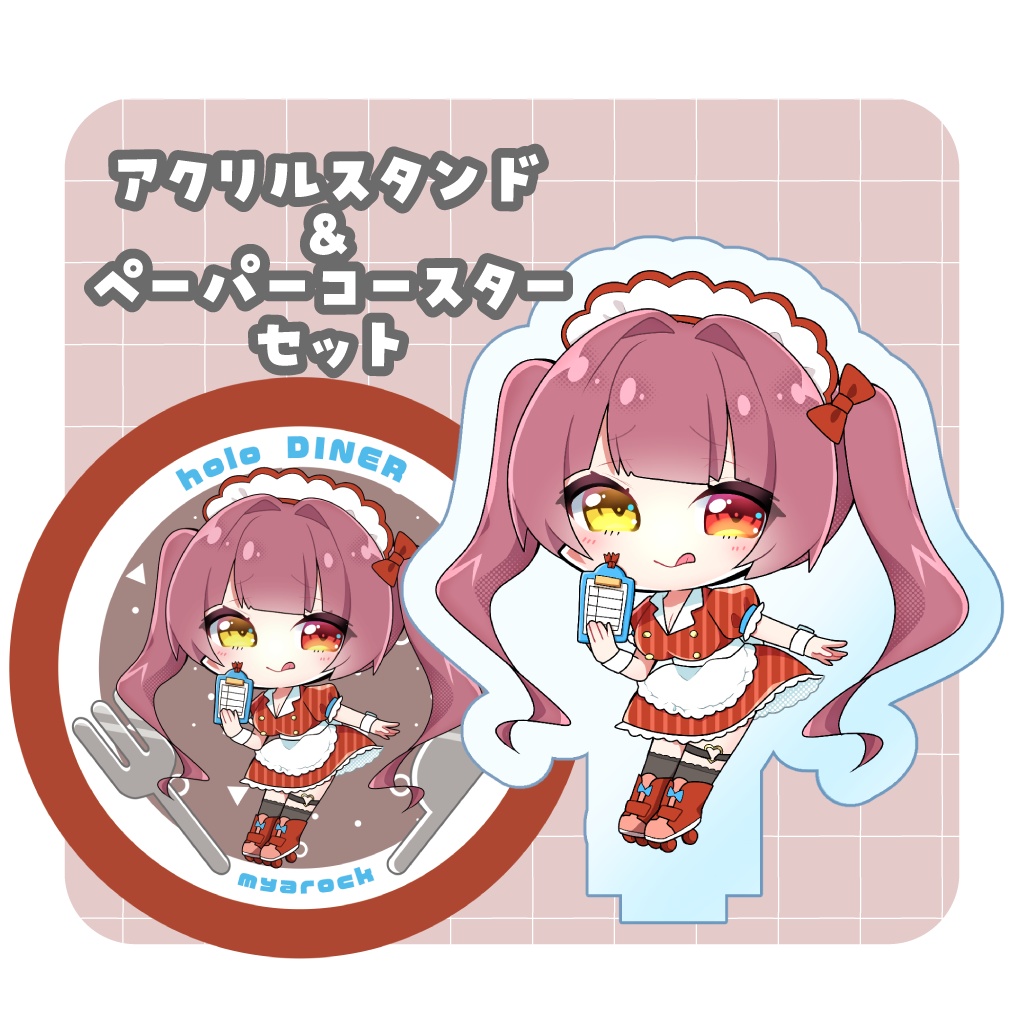 【宝鐘マリン】アクスタ＆コースターセット【ホロクル9th】