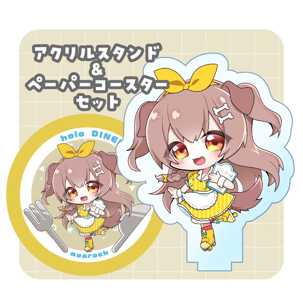 【戌神ころね】アクスタ＆コースターセット【ホロクル9th】